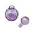 Japanese Irice Cut Glass Perfume Bottle, Purple Alexandrite Tone, 4.75" For Sale - Image 11 of 13