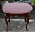 Thomasville Thomasville Cherry Wood Table Vintage Queen Anne Oval Side End Pull Out Shelf For Sale - Image 4 of 12