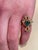 Natural Emerald, Oval Stone and Diamond Ring 14 Karat Yellow Gold For Sale In New York - Image 6 of 18