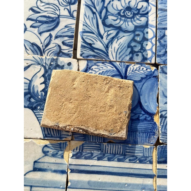 Antique 18th Century Portuguese Rococo Basket of Plenty Tile Panel For Sale - Image 15 of 15
