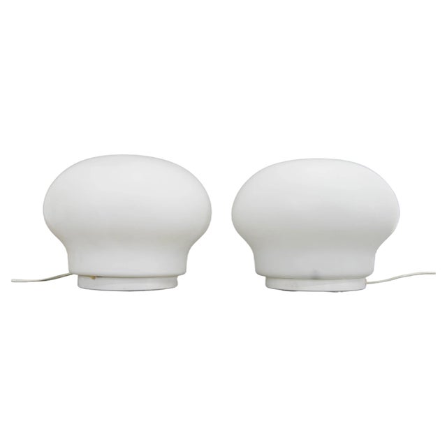 Glass Table Lamps, 1970s, Set of 2 For Sale