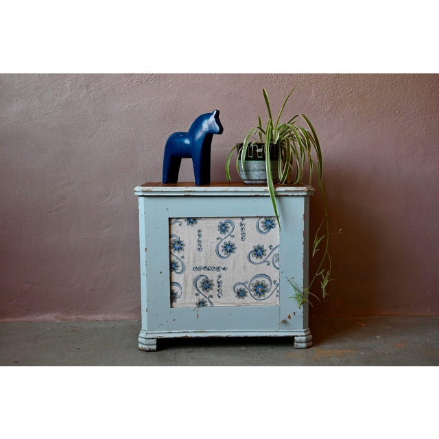 Large Vintage Patinated Wooden Chest For Sale - Image 13 of 13