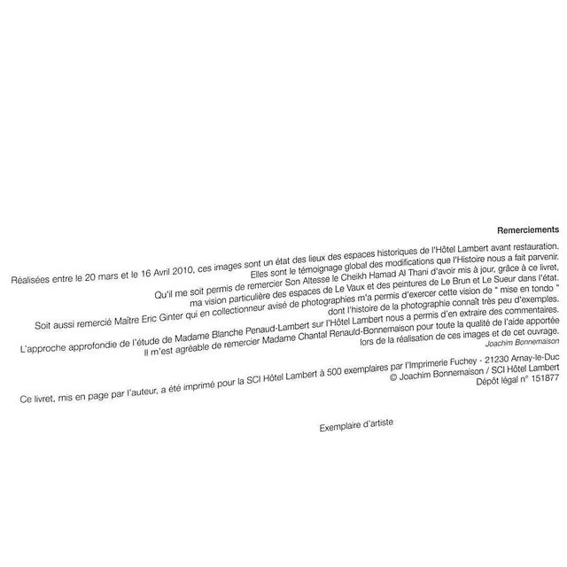 [56] pp. Joachim Bonnemaison 500 Exemplaires 2010 9" x 10 1/4"