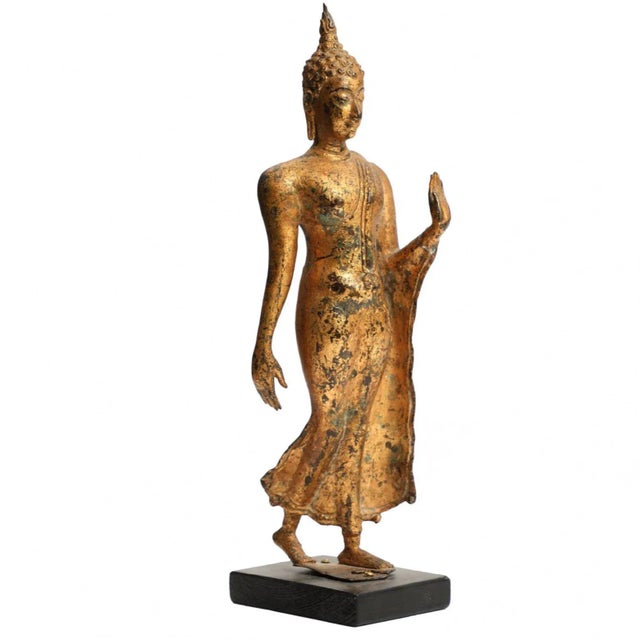 19th Century Figure of the Walking Buddha For Sale - Image 4 of 4