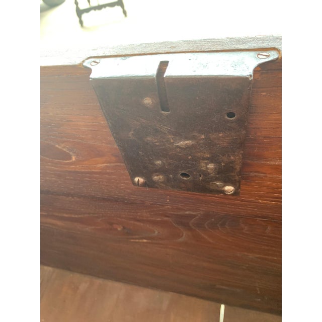 Mid 19th Century Spanish Baroque Walnut Trunk with Handcarved Decoration For Sale - Image 14 of 18