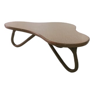 Vintage Bamboo Coffee Table For Sale