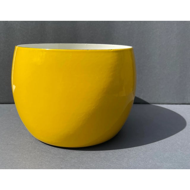 Metal 1970s Dansk Enamel Mid Century Modern Planter For Sale - Image 7 of 7