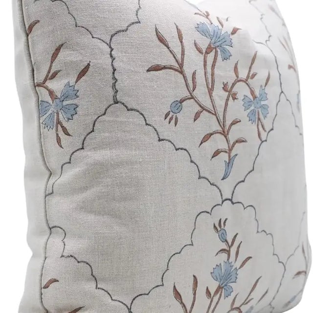 Celebrate timeless artistry with the "Vidhya" block print handmade cushion cover. Crafted from pure linen, this piece...