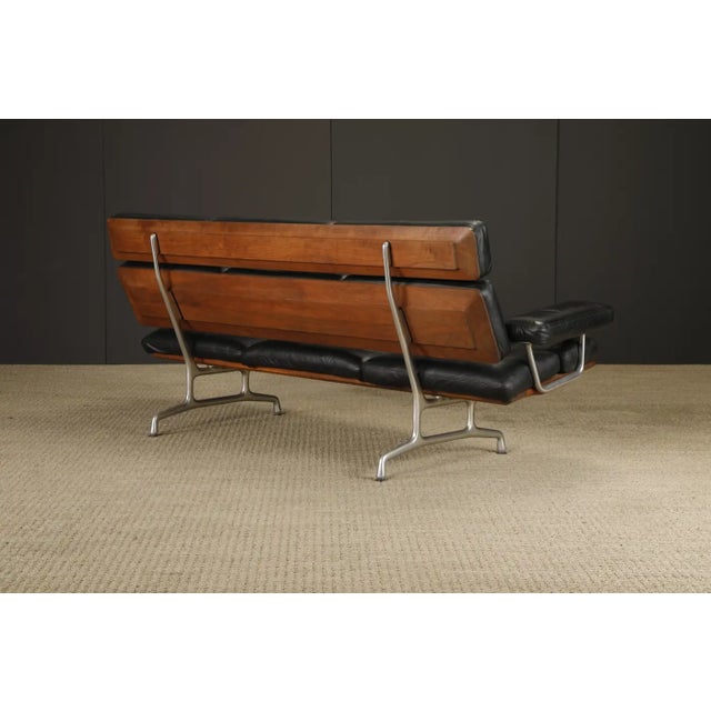 Wood Eames Three-Seat Sofa by Ray and Charles Eames for Herman Miller, Signed For Sale - Image 7 of 18