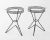 Metal Modern Atomic Three Hairpin Leg Tables After Tony Paul Fredrick Weinberg Iron Wire Mesh Tripod - a Pair For Sale - Image 7 of 11