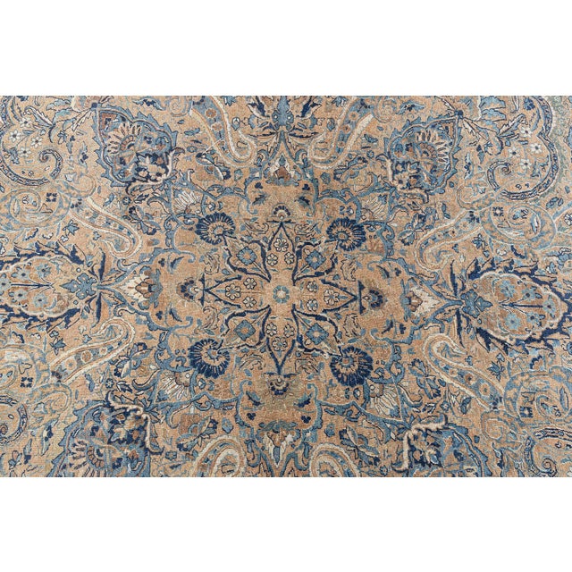 Persian Fine Antique Persian Kirman Handmade Wool Rug For Sale - Image 3 of 9