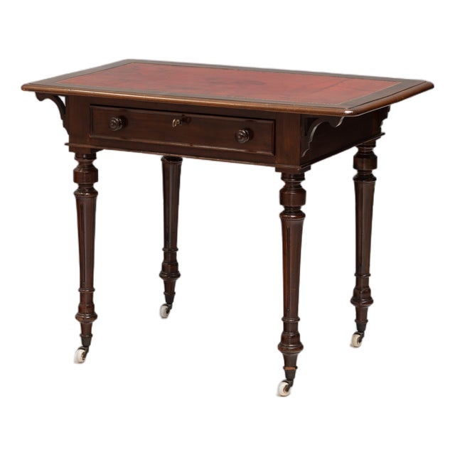 Vintage Writing Table in Walnut, 1880 For Sale