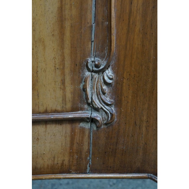 Vintage Italian French Country Louis XV Carved Walnut Commode Chest Dresser For Sale - Image 13 of 18