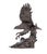 Metal The Alaskin Chilkat Bald Eagle Statue in Pewter by Paul Brunelle, 2000 For Sale - Image 7 of 14