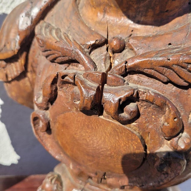Carved Reliquary Busts, 17th Century, Walnut, Set of 2 For Sale - Image 6 of 17
