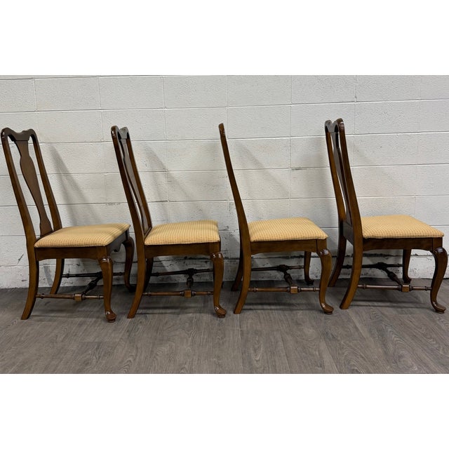 Vintage Ethan Allen Classic Manor Splat Back Dining Chairs 15-6001 - Set of 4 For Sale In Kansas City - Image 6 of 13
