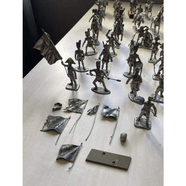 French Lead Soldier Lot from MSHP, 1950s, Set of 76 For Sale - Image 12 of 18