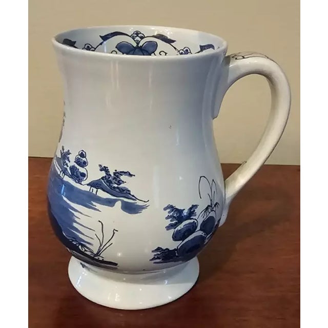 Late 20th Century Late 20th Century Oud Delft Holland Colonial Williamsburg Hand Painted Bell Shaped Mug For Sale - Image 5 of 8