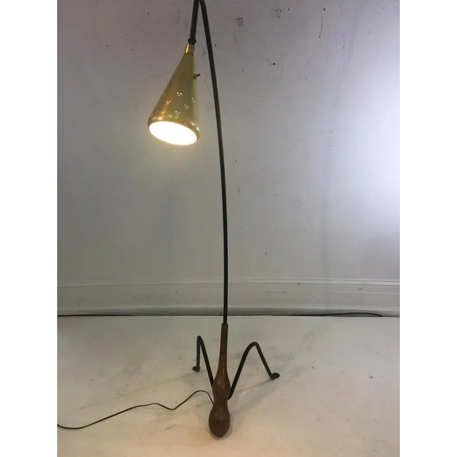 Mid Century Modernist Floor Lamp Attributed to Greta Grossman For Sale In Philadelphia - Image 6 of 13