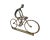 Vintage Bicycle Metal Table Sculpture Modern Aged Patina Bike For Sale - Image 9 of 12