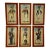 Early 20th Century French Napoleonic Military Figure Oil Paintings in Gilt Frames — Set of 6 For Sale