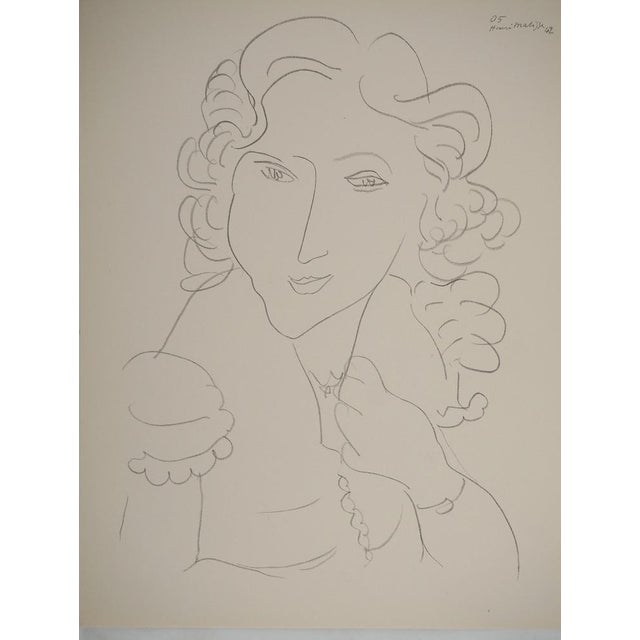 Henri Matisse (1869-1954) (after) Woman with a Tender Gaze Lithograph after a drawing by the artist Signed in the plate On...