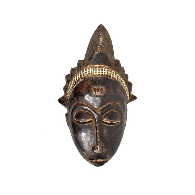 Early 20th Century Yaure Baule Portrait Mask Côte d'Ivoire For Sale In Denver - Image 6 of 7