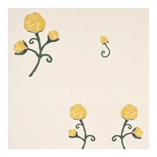 Schumacher x Backdrop Rhinestone Cowboy Wallpaper in Bright Yellow For Sale