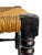Antique English Jacobean Style Country Woven Rush Seat Stool With Bobbin Legs For Sale - Image 10 of 16
