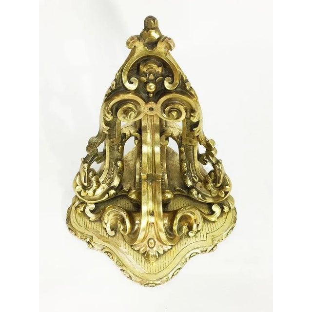 19th Century Gilded Corner Wall Bracket For Sale - Image 3 of 12