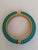Seller delegated shipping, arrives 4-8 days from purchase. Kenneth Jay Lane Bangle from the 1980s teal and gold, it is a...