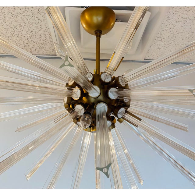 2020s Arteriors Modern Custom Semi-Flush Sputnik Chandelier as Is For Sale - Image 5 of 5