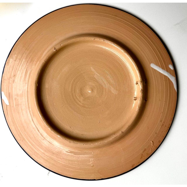 Ceramic 1950s Serving Pieces Ensemble Tunisian Platters + Moroccan Serving Bowl - Set of 7 For Sale - Image 7 of 18