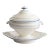 Antique French Blue & White Porcelain Lidded Sauce Tureen For Sale