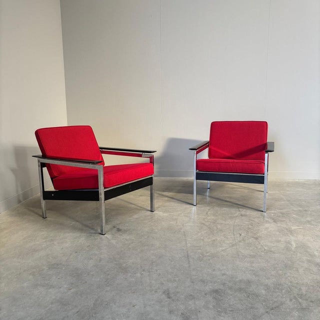 Vintage Dutch Lounge Chairs from Martin Visser, 1960s, Set of 2 For Sale - Image 4 of 17