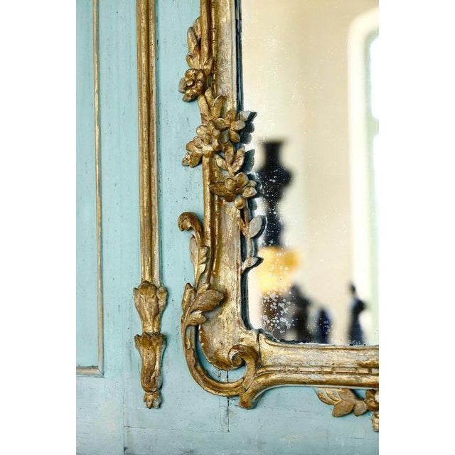 Large Transition Wooden Mirror, 18th Century For Sale - Image 12 of 15