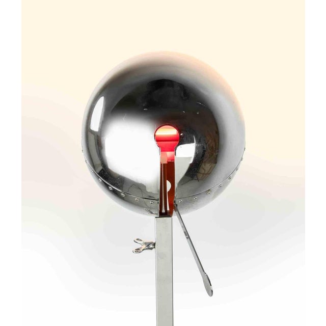 Vintage Adjustable Fire Ball Sidecar Floor Lamp from Artemide, 1980s For Sale - Image 4 of 8