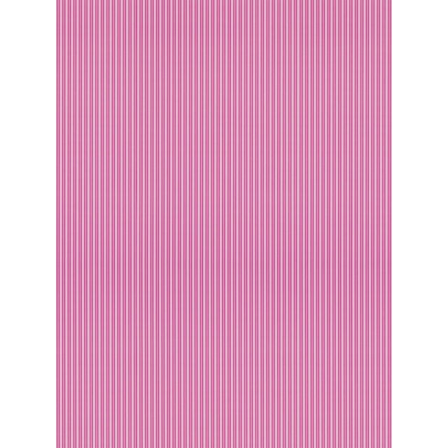 The House of Scalamandré Wilson Stripe Wallpaper, Bubblegum For Sale