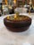 Wooden Lidded Box With Brass-Tone Mirror Top For Sale - Image 4 of 7