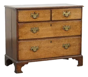 English Chest of Drawers in Oak with Original Details