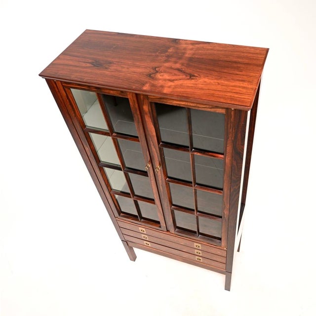 Vintage Scandinavian Display Cabinet by Torbjorn Afdal for Bruksbo, 1960s For Sale - Image 6 of 12