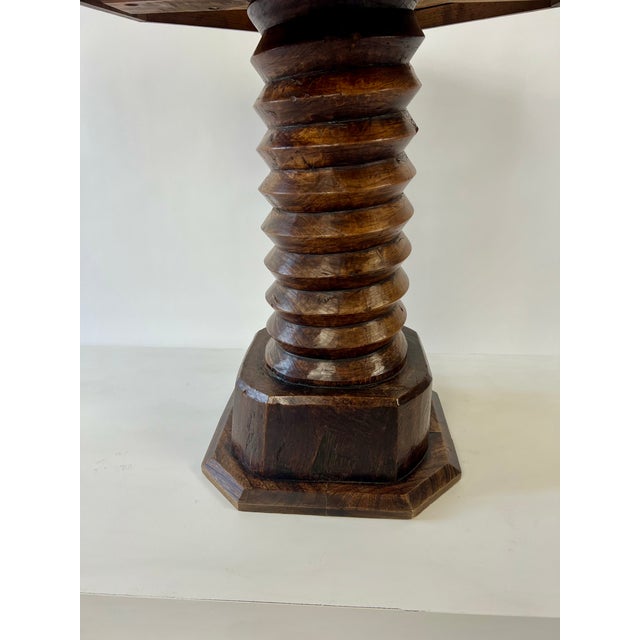 1940s Brutalist Octagonal Side Table in the style of Charles Dudouyt, France, 1940s For Sale - Image 5 of 18