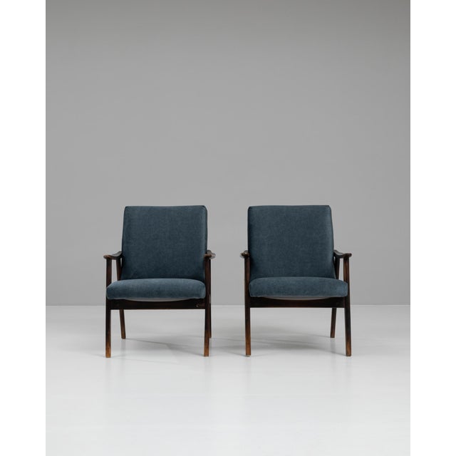 Wood 1960s Czechia Wooden Armchairs, a Pair For Sale - Image 7 of 12