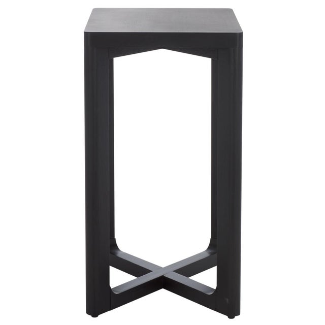 Wood Akai Accent Table in Black For Sale - Image 7 of 8