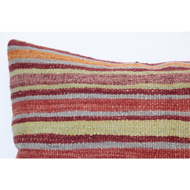 Stripe Design Kilim Pillow For Sale - Image 10 of 12