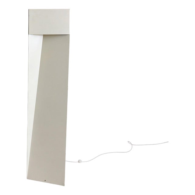 Danish "Slack I" Ivory Metal Floor Lamp by Mart Van Schijndel for Martech, 1979 For Sale