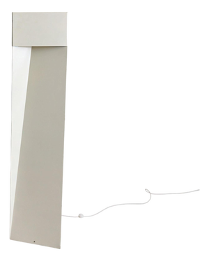 Danish "Slack I" Ivory Metal Floor Lamp by Mart Van Schijndel for Martech, 1979