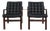 Mid 20th Century Pair of Beech and Leather Lounge Chairs For Sale