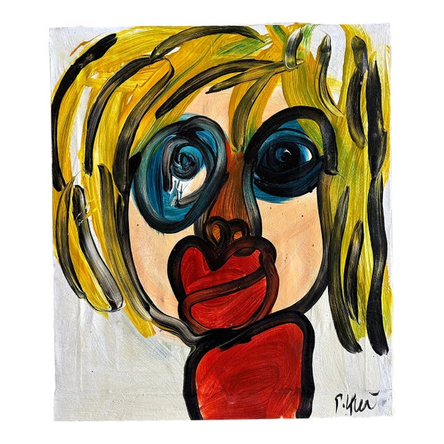 Peter Keil Abstract Portrait Painting - Junge Wilde Collection For Sale