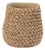 Braided Weave Cement Vase 7"D For Sale